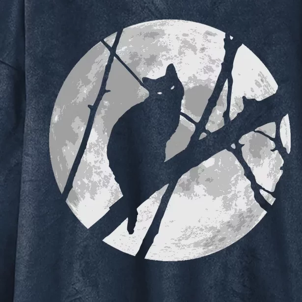 Cat To The Moon Hooded Wearable Blanket