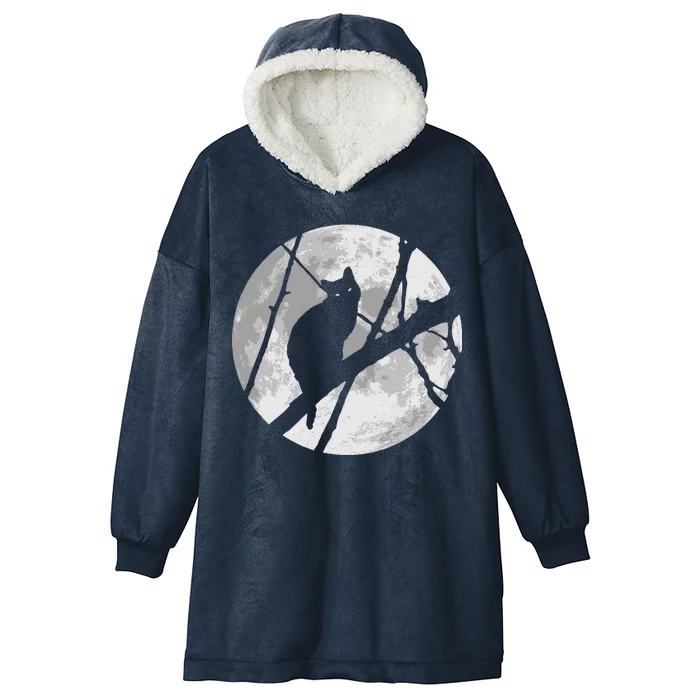 Cat To The Moon Hooded Wearable Blanket