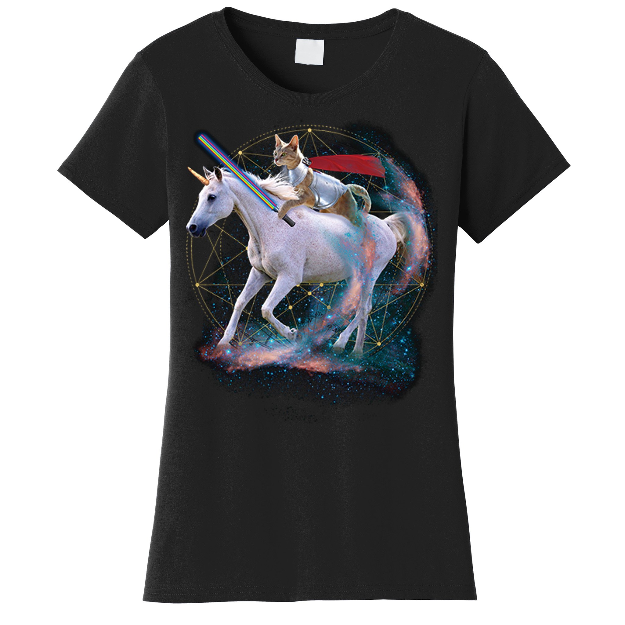 Boston Red Sox Space Unicorn Tee Shirt Women's Large / Black