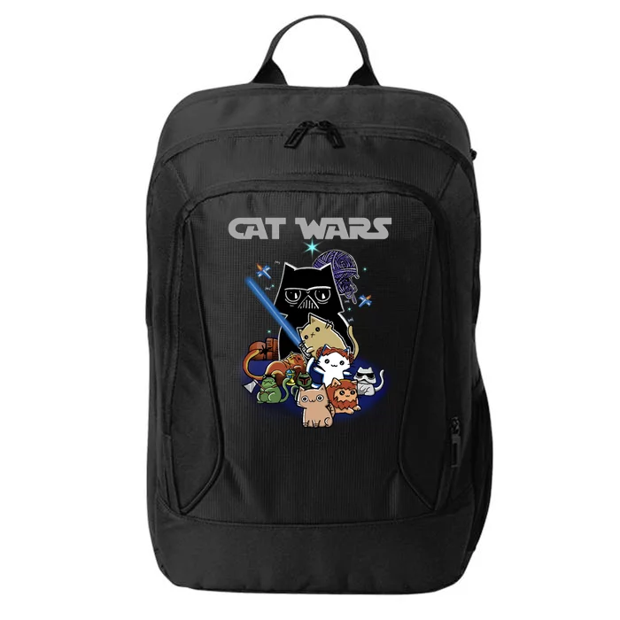 Cat Wars Meow Cat Lover Illustration City Backpack