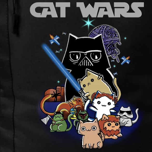 Cat Wars Meow Cat Lover Illustration Daily Commute Backpack