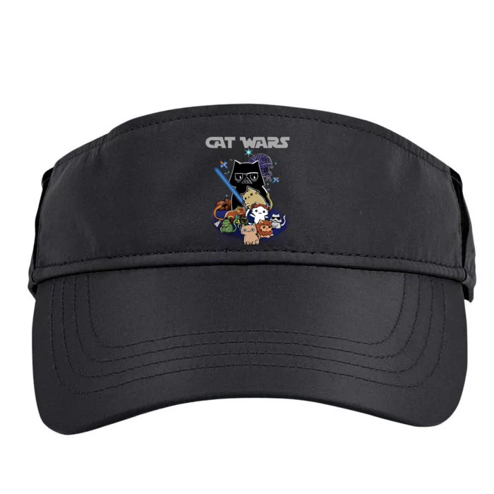 Cat Wars Meow Cat Lover Illustration Adult Drive Performance Visor