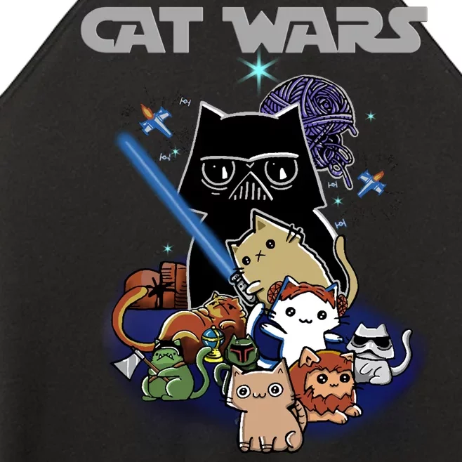 Cat Wars Meow Cat Lover Illustration Women’s Perfect Tri Rocker Tank