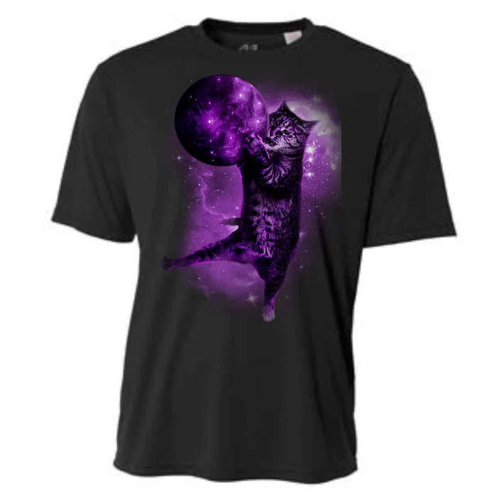 Cat World Galaxy Cooling Performance Crew T-Shirt