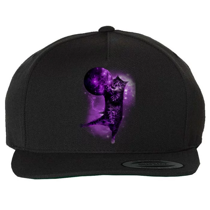 Cat World Galaxy Wool Snapback Cap