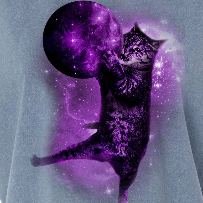 Cat World Galaxy Garment-Dyed Women's Muscle Tee