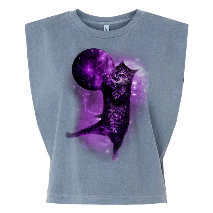 Cat World Galaxy Garment-Dyed Women's Muscle Tee