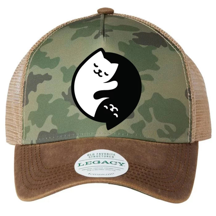 Cat Yin And Yang Cute Legacy Tie Dye Trucker Hat