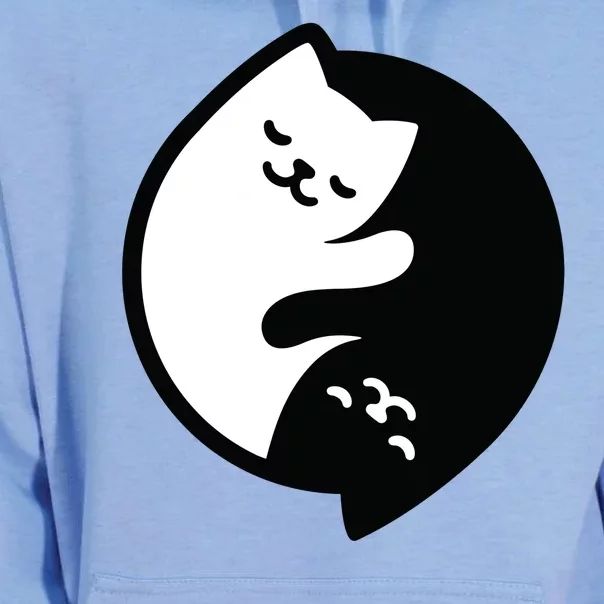 Cat Yin And Yang Cute Unisex Surf Hoodie