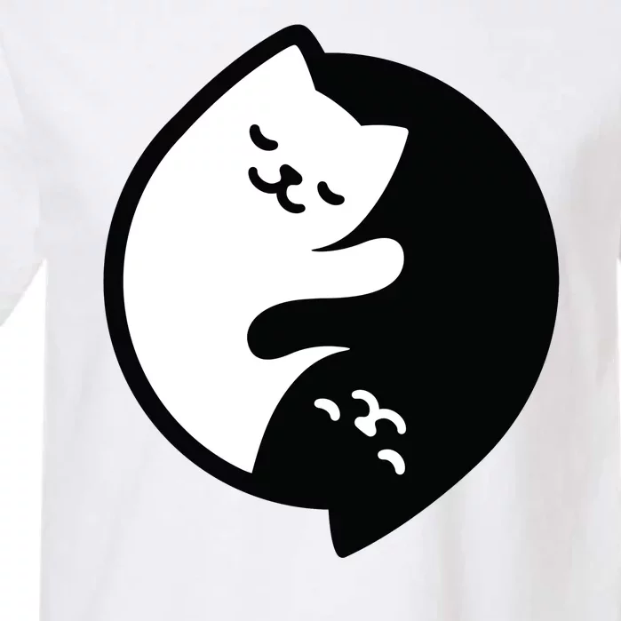 Cat Yin And Yang Cute Garment-Dyed Heavyweight T-Shirt