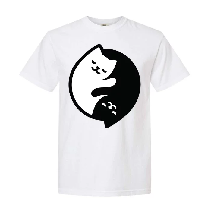 Cat Yin And Yang Cute Garment-Dyed Heavyweight T-Shirt