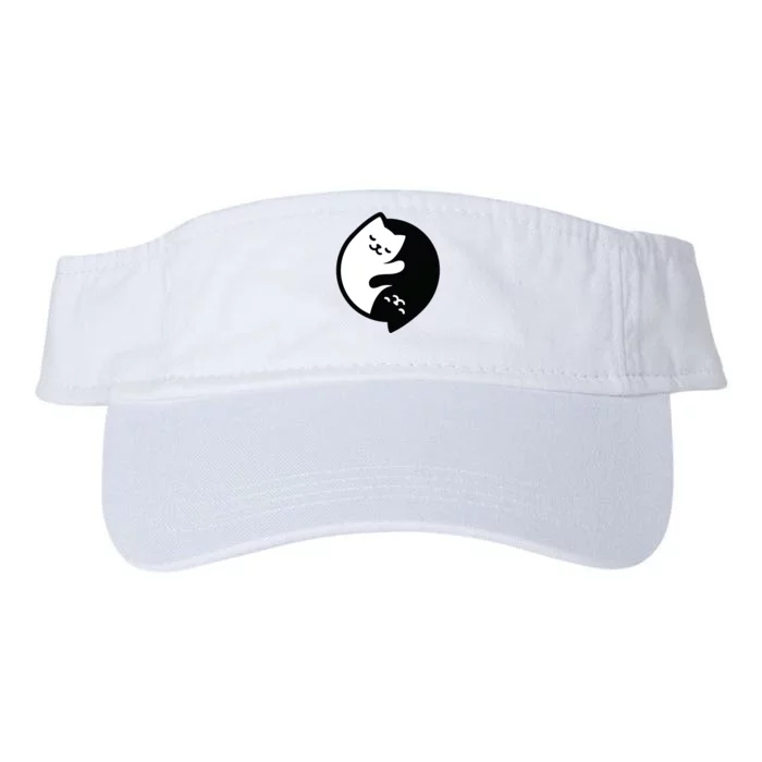 Cat Yin And Yang Cute Valucap Bio-Washed Visor