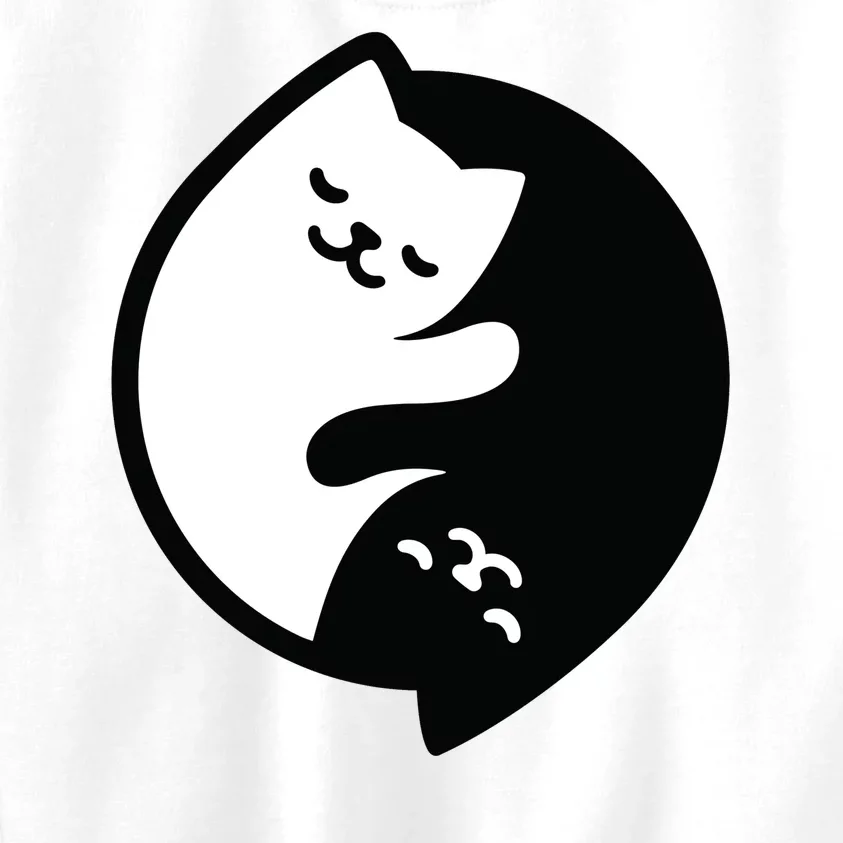 Cat Yin And Yang Cute Kids Sweatshirt