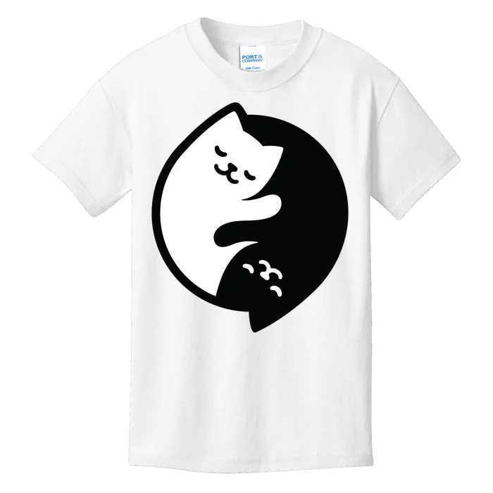 Cat Yin And Yang Cute Kids T-Shirt