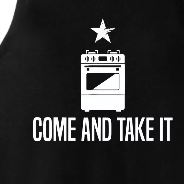 Come And Take It President Joe Biden Ban On Gas Stoves Ladies Tri-Blend Wicking Tank