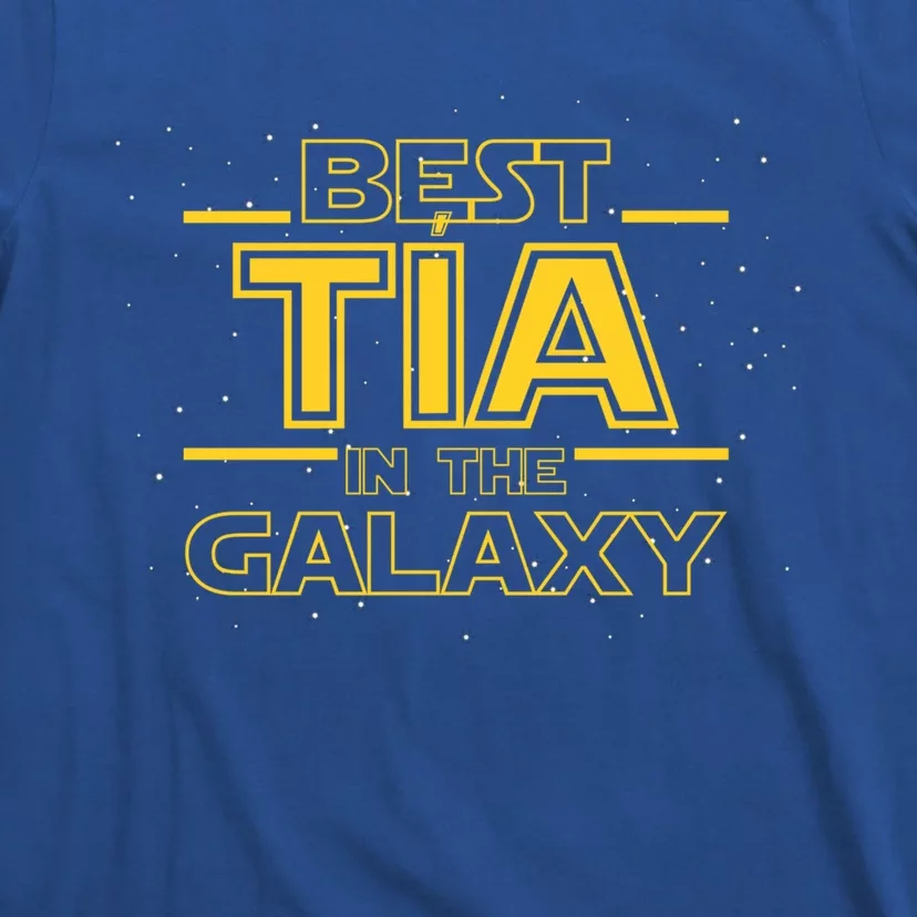 Cool Aunt Tia Gift Best Tia In The Galaxy Gift T-Shirt