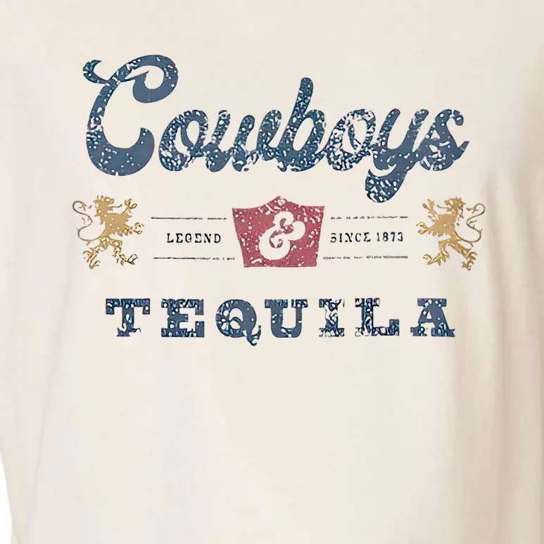 Cowboys And Tequila Garment-Dyed Women's Muscle Tee