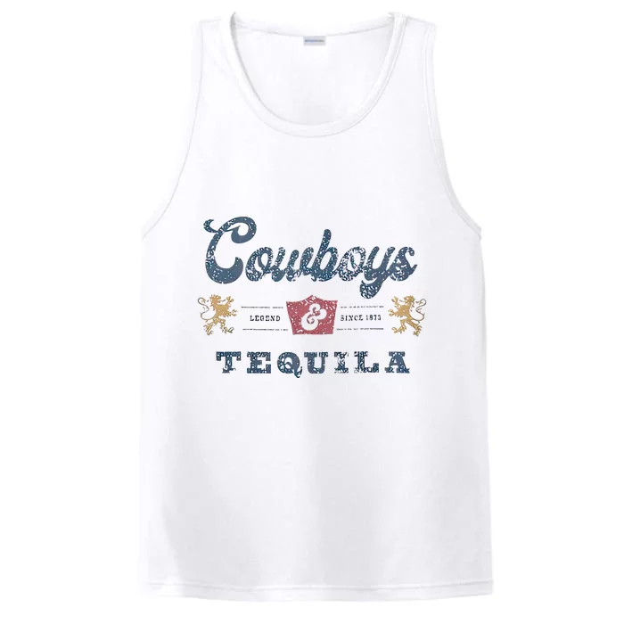 Cowboys And Tequila Performance Tank