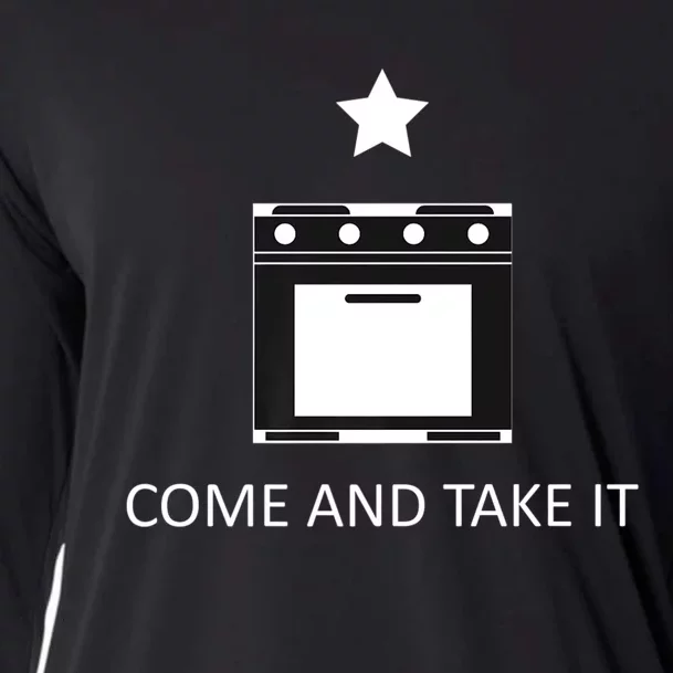 Come And Take It Anti Biden Gas Stove Ban Cooling Performance Long Sleeve Crew