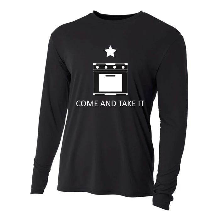 Come And Take It Anti Biden Gas Stove Ban Cooling Performance Long Sleeve Crew