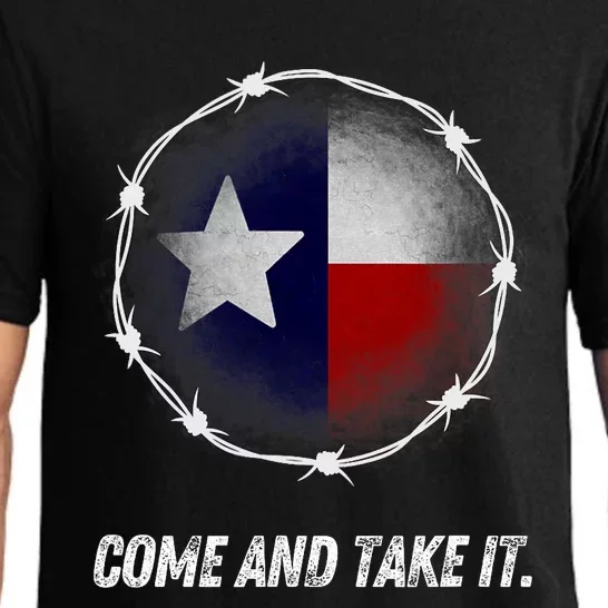 Come And Take It Texas Flag Barbed Wire Patriotic Usa Pajama Set