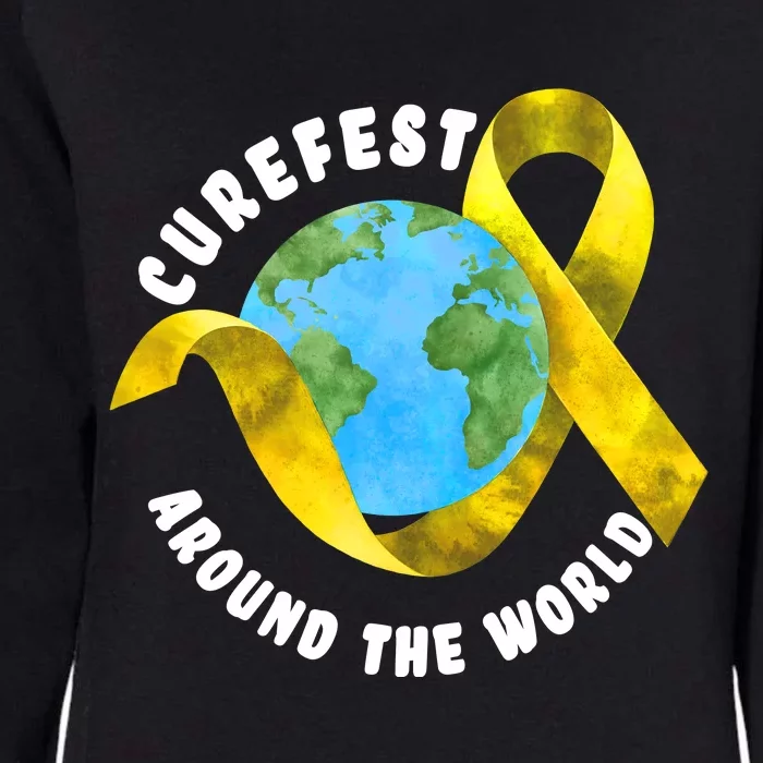 CureFest Around The World Womens California Wash Sweatshirt