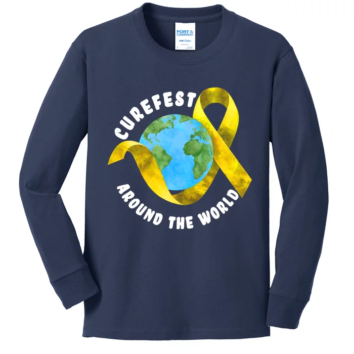 CureFest Around The World Kids Long Sleeve Shirt