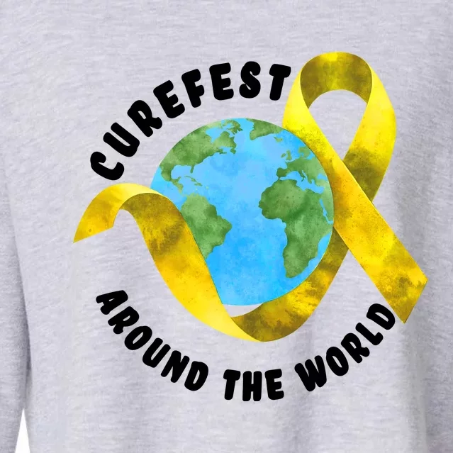 CureFest Around The World Cropped Pullover Crew