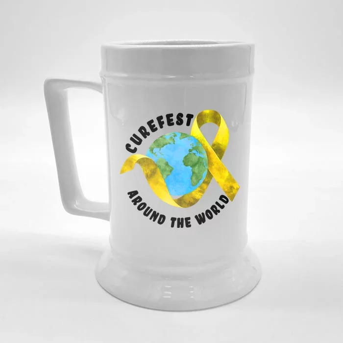 CureFest Around The World Front & Back Beer Stein