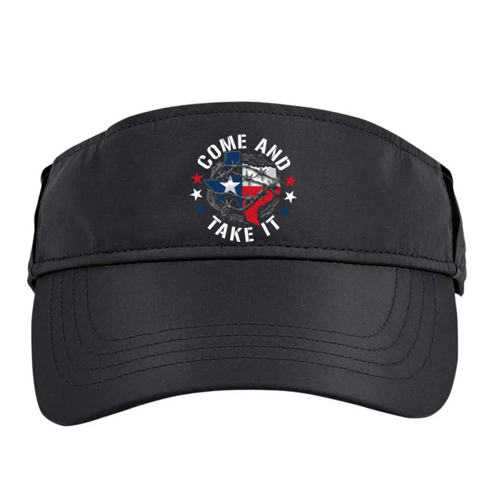 Come And Take It Texas Flag Texas Border Usa State Of Texas Adult Drive Performance Visor