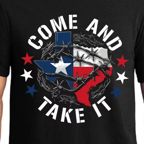 Come And Take It Texas Flag Texas Border Usa State Of Texas Pajama Set