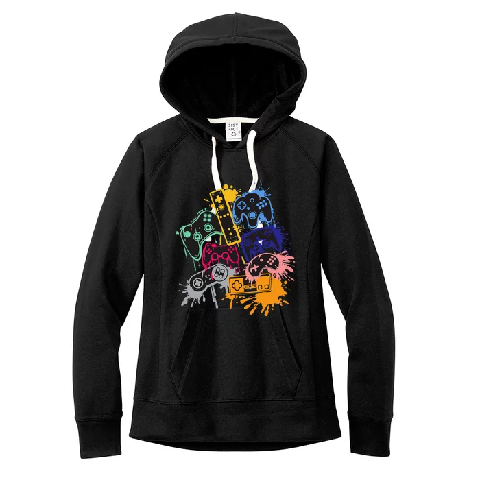 Control All The Things Video Game Controller Women's Fleece Hoodie