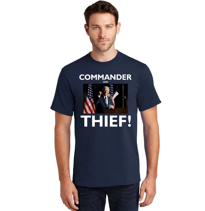 Commander and Thief Joe Biden Tall T-Shirt