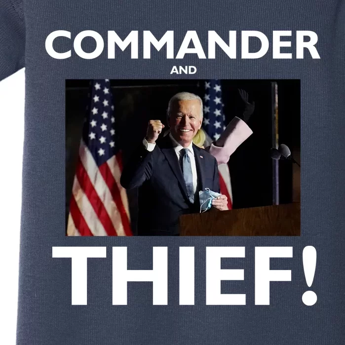 Commander and Thief Joe Biden Baby Bodysuit