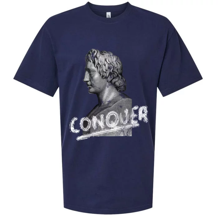 Conquer Alexander The Great Head Ancient Greece History Cute Gift Sueded Cloud Jersey T-Shirt