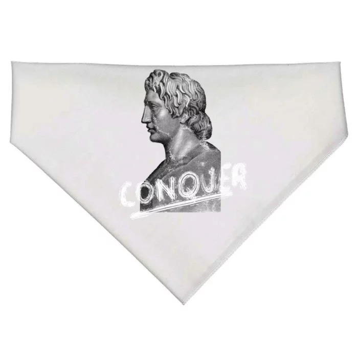 Conquer Alexander The Great Head Ancient Greece History Cute Gift USA-Made Doggie Bandana