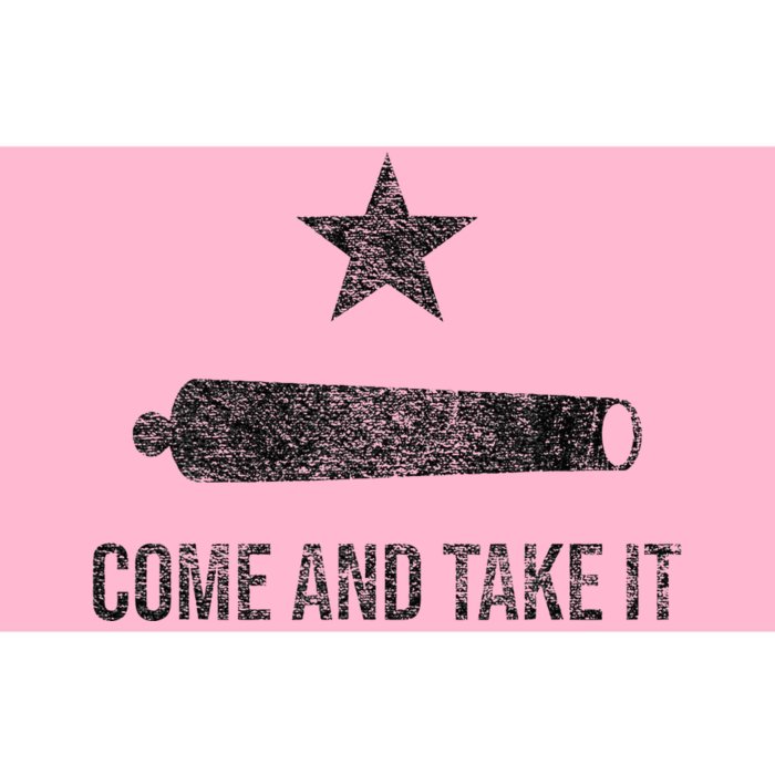 COME AND TAKE IT FLAG TEXAS PRIDE GONZALES CANNON Bumper Sticker