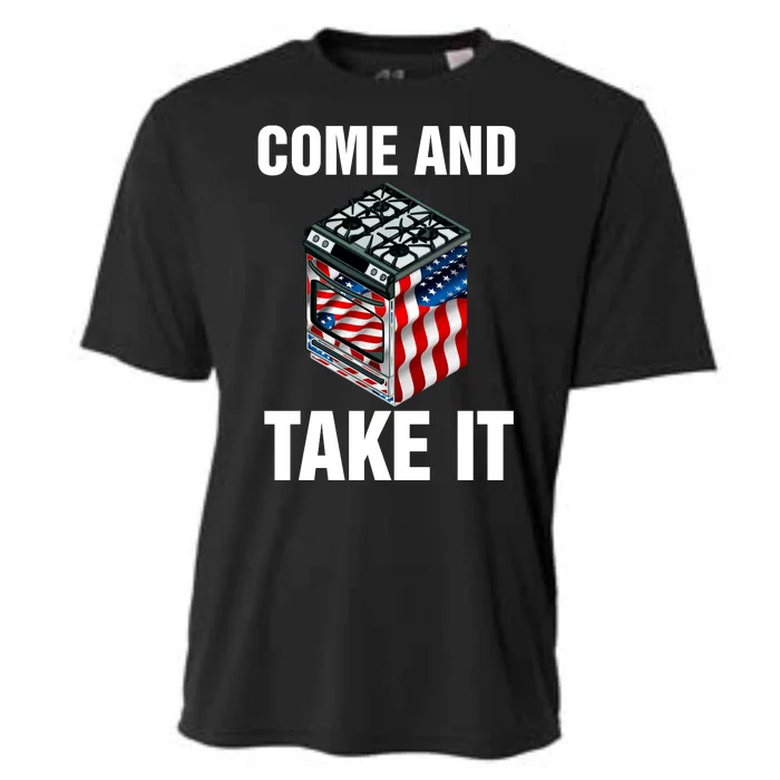 Come And Take President Joe Biden Ban Gas Stoves Funny Cooling Performance Crew T-Shirt