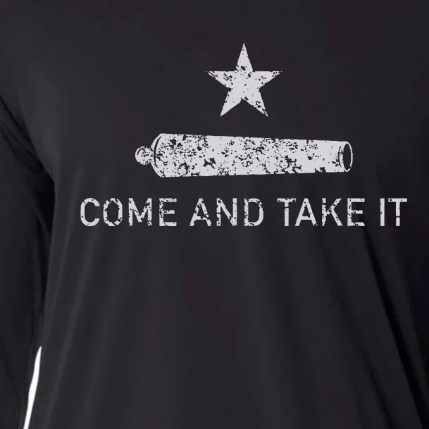 Come And Take It Texas Gift For Texans Cooling Performance Long Sleeve Crew