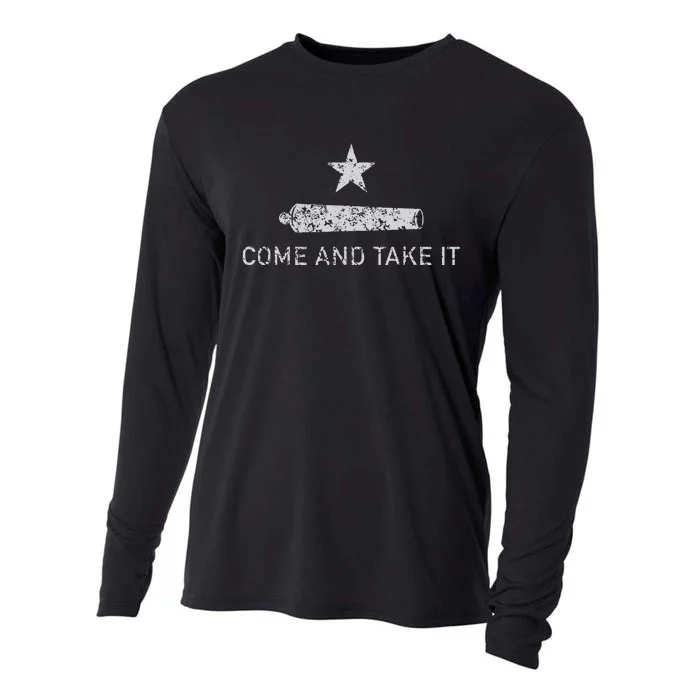 Come And Take It Texas Gift For Texans Cooling Performance Long Sleeve Crew