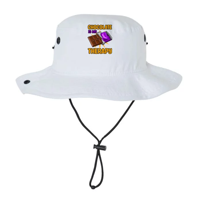 Chocolate As Therapy Funny Saying Chocolate Chef Gift Legacy Cool Fit Booney Bucket Hat