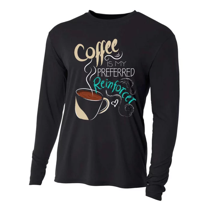 Coffee ABA Therapist Autism Teacher Behavior Analyst Cooling Performance Long Sleeve Crew