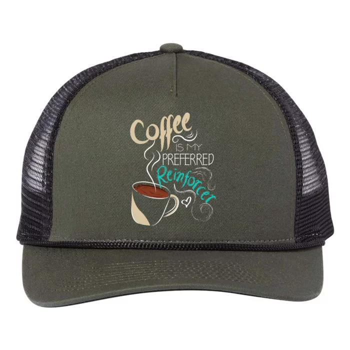 Coffee ABA Therapist Autism Teacher Behavior Analyst Retro Rope Trucker Hat Cap