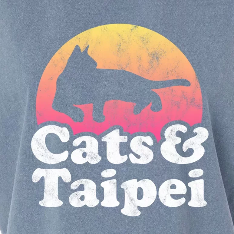 Cats And Taipei S Or S Cat And Taiwan Gift Garment-Dyed Women's Muscle Tee