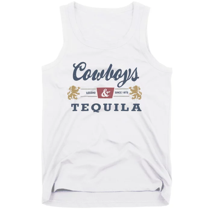 Cowboys And Tequila Tank Top