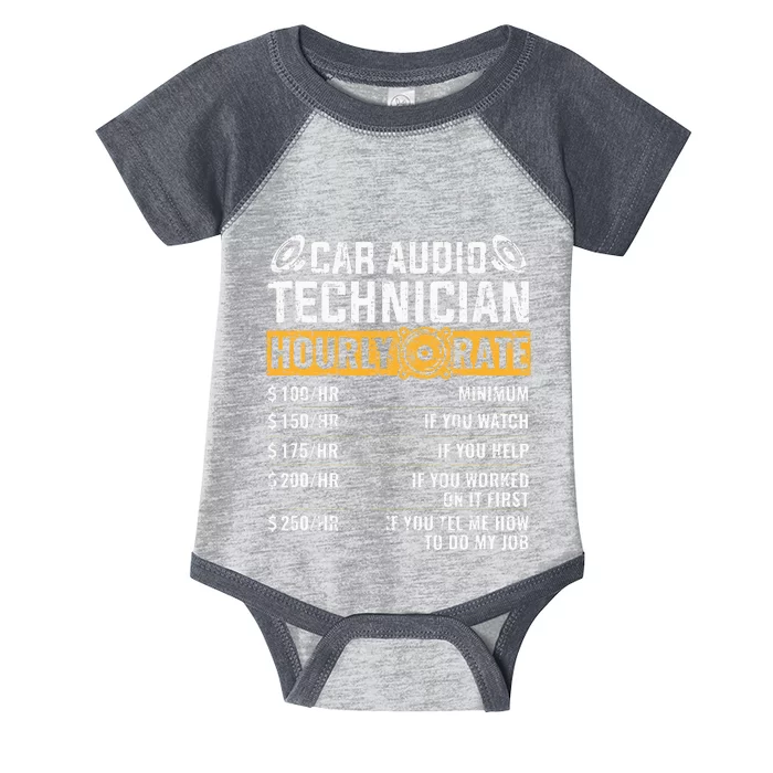 Car Audio Technician Hourly Rate Technician Car Audio Infant Baby Jersey Bodysuit