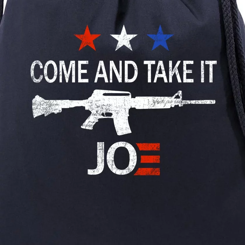 Come And Take It Joe Drawstring Bag