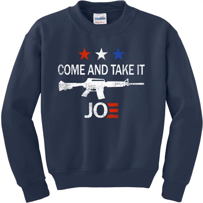 Come And Take It Joe Kids Sweatshirt