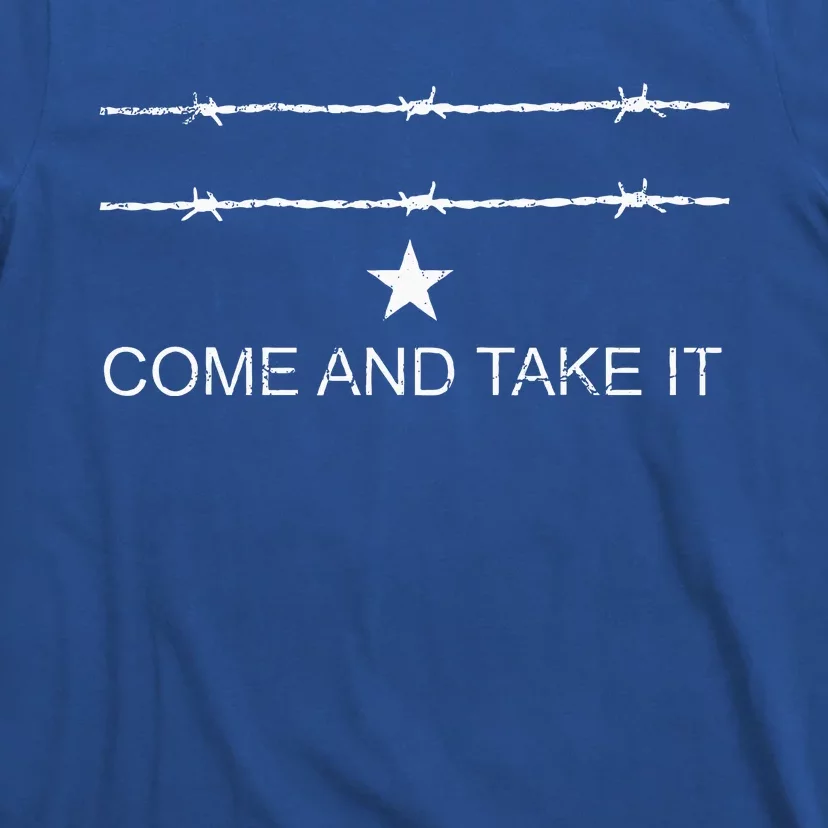 Come And Take It Texas Flag Barbed Wire Patriotic Usa T-Shirt