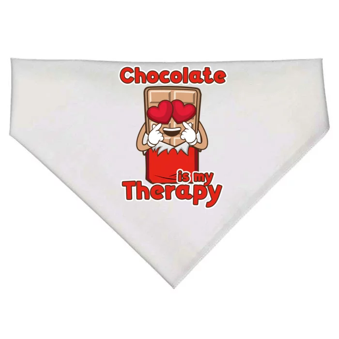 Chocolate As Therapy Sweets Chocolatier Meaningful Gift USA-Made Doggie Bandana